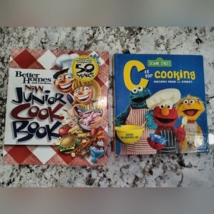 Kids Cookbook Bundle Better Homes New Junior Cook Book Sesame Street Cookbook